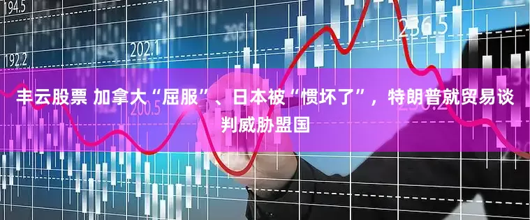 丰云股票 加拿大“屈服”、日本被“惯坏了”，特朗普就贸易谈判威胁盟国