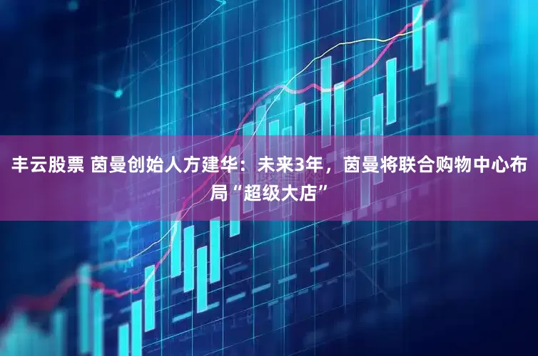 丰云股票 茵曼创始人方建华：未来3年，茵曼将联合购物中心布局“超级大店”