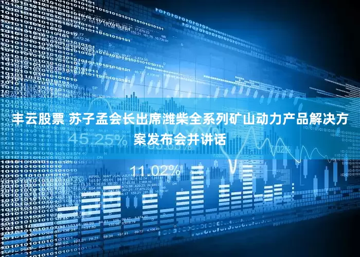 丰云股票 苏子孟会长出席潍柴全系列矿山动力产品解决方案发布会并讲话